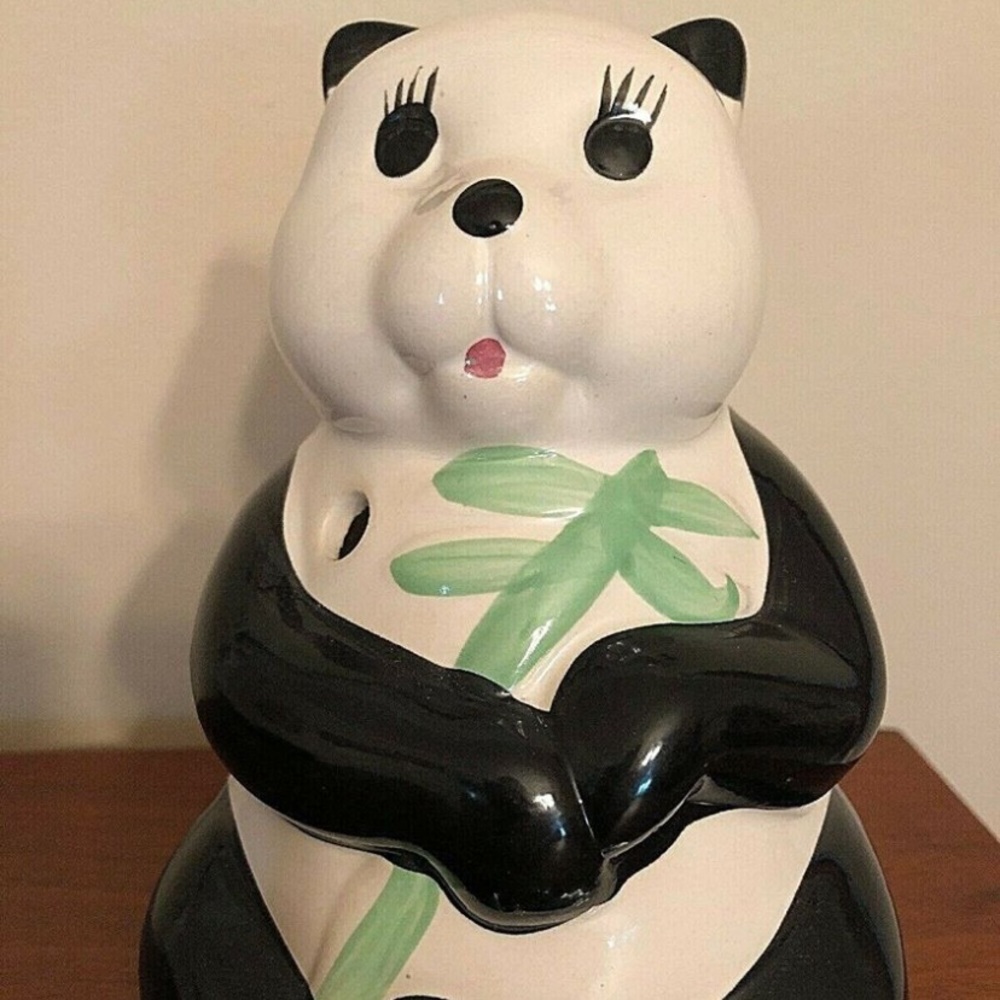 Vintage Panda Tiki Mug or candleholder